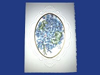 Embossed Violets Card